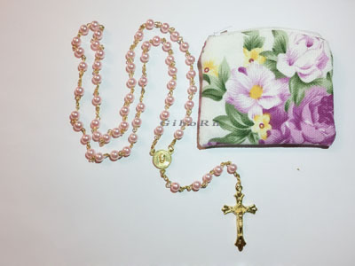 Pink Plastic Rosaries 350301