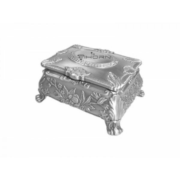 Christmas Pewter Metal Trinket Box With Four Legs #250709